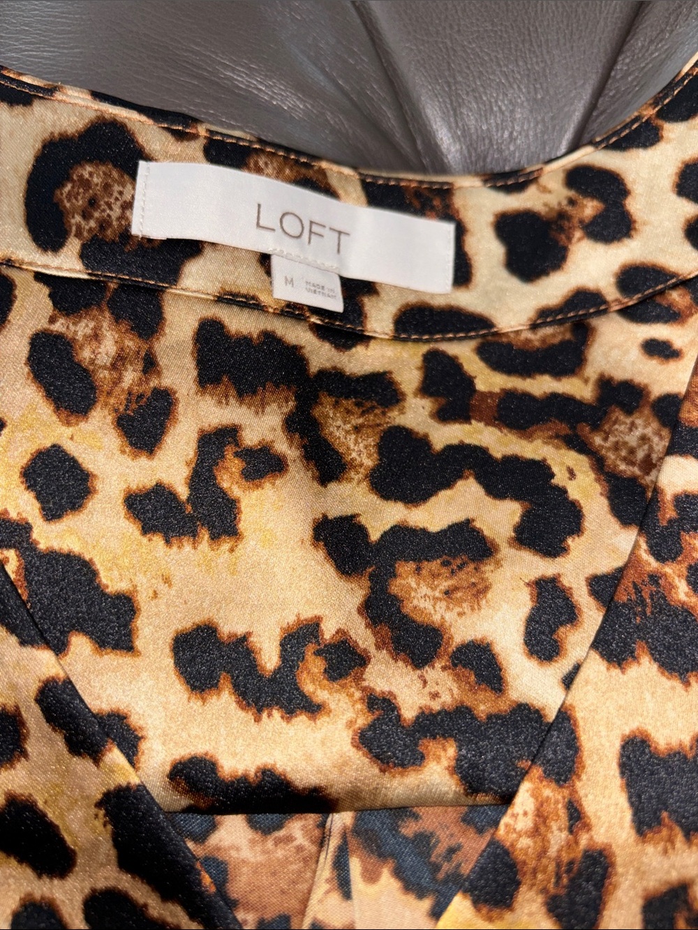 Loft Leopard Print Top - Picture 3 of 5